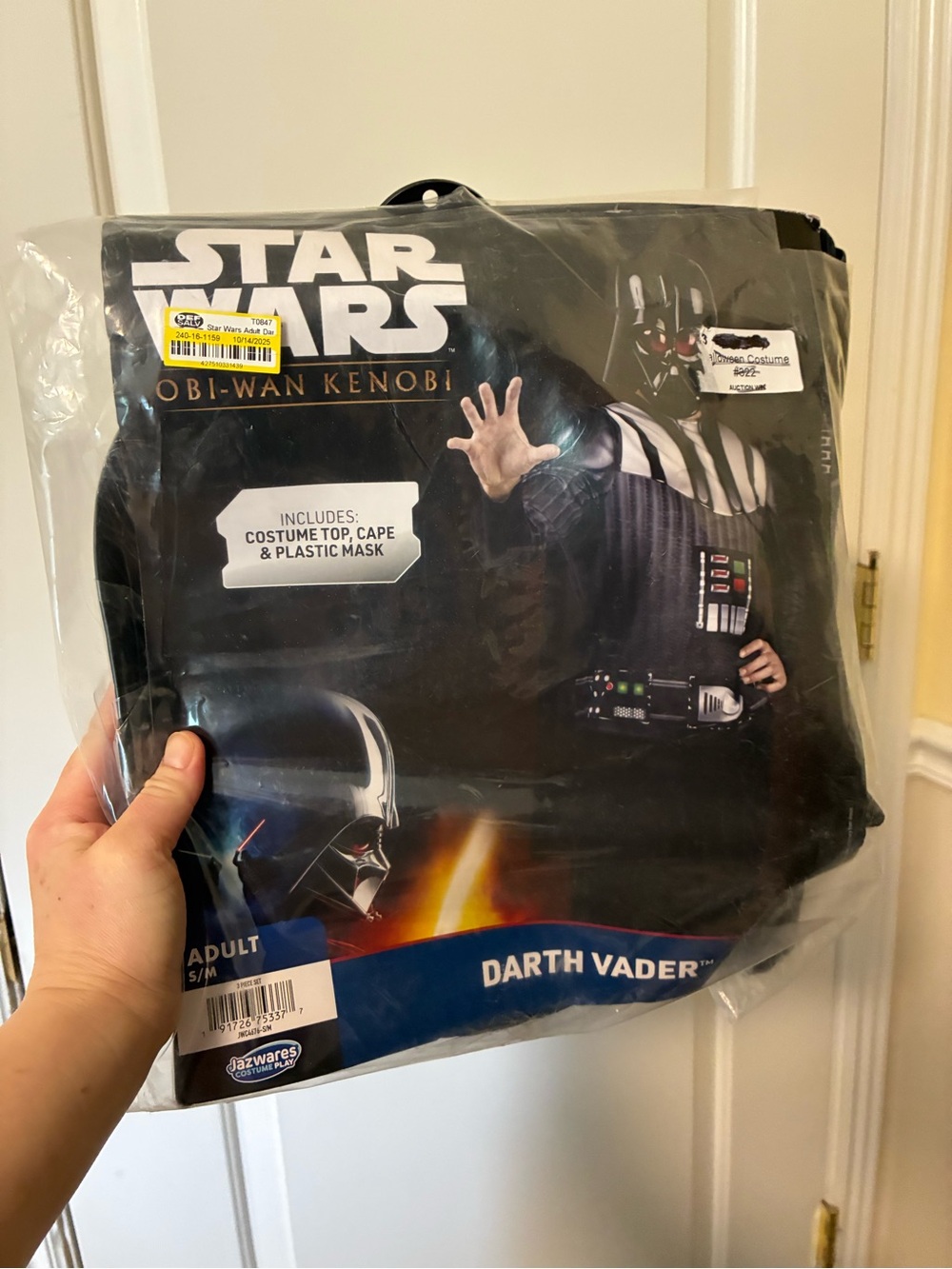 disney Star Wars Darth Vader adult small/medium costume